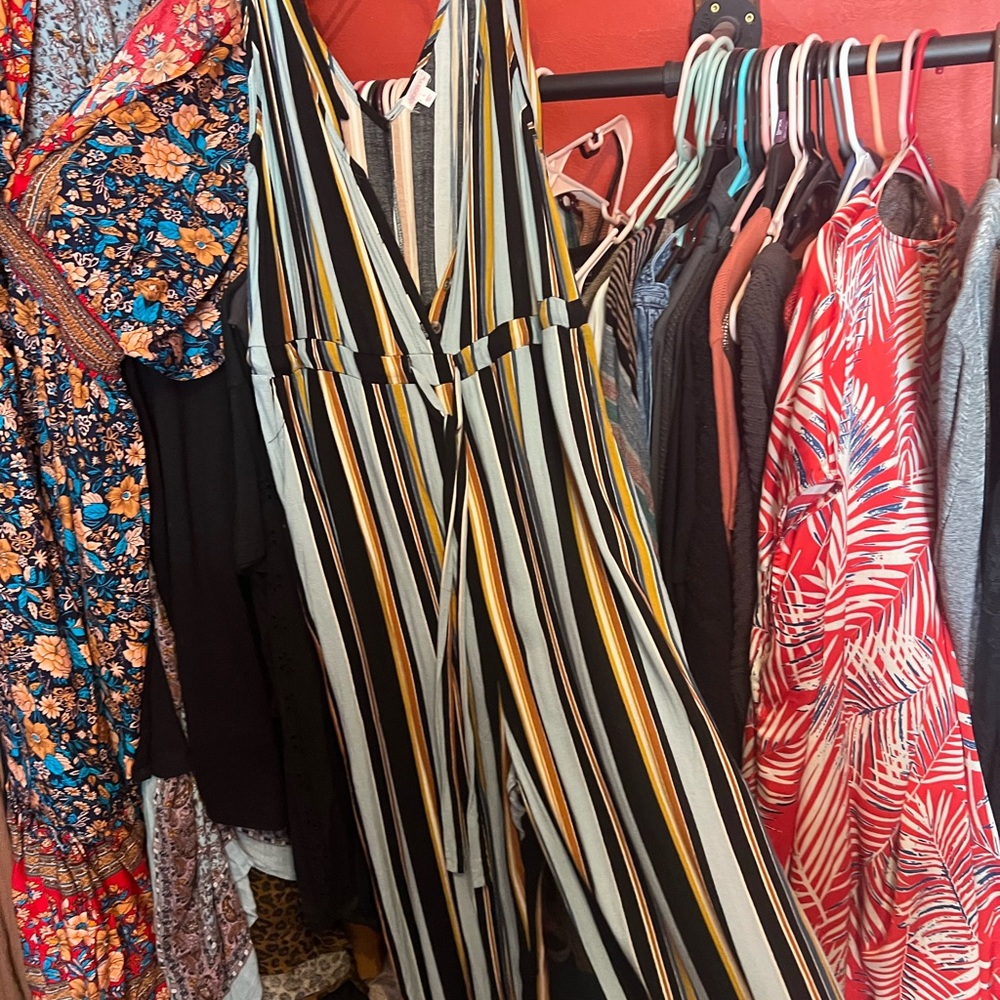Striped Multicolor Women's Dress